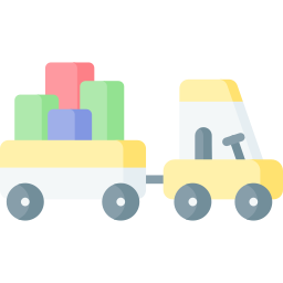 bagage vrachtwagen icoon