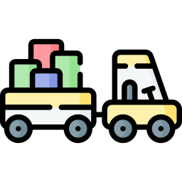 camion dei bagagli icona