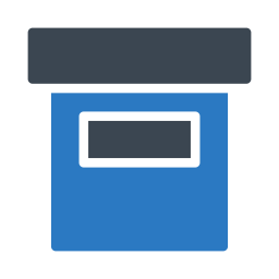 caja de almacenaje icono