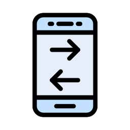 trasferimento mobile icona
