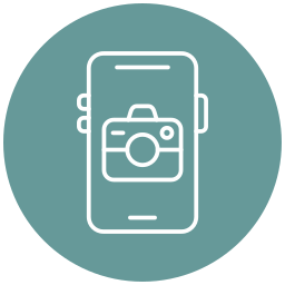 fotocamera mobile icona