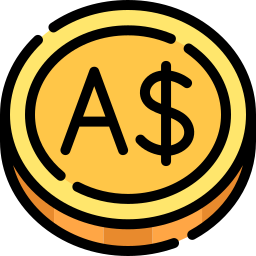 australische dollar icoon