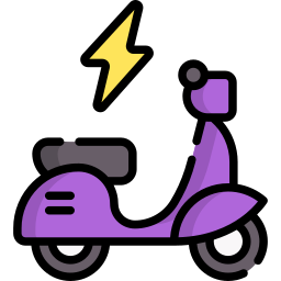 scooter electrico icono