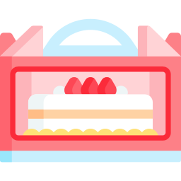 Коробка для торта иконка