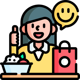 Happy client icon