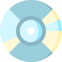 disco óptico icono