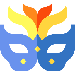 Carnival mask icon