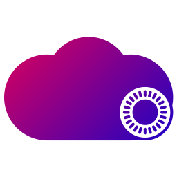 Clouds and sun icon