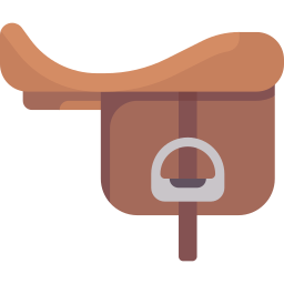 Horse saddle icon