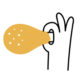 Chicken leg icon