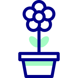 Flower pot icon