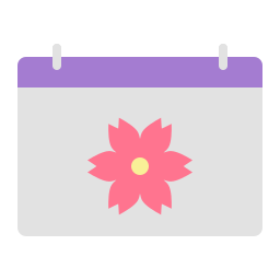 Spring calendar icon