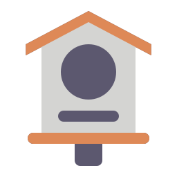 Bird house icon