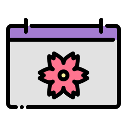 Spring calendar icon