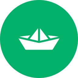 Paper boat icon