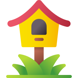 Bird house icon
