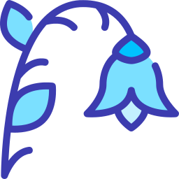 Snowdrop flower icon
