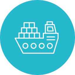 Cargo ship icon