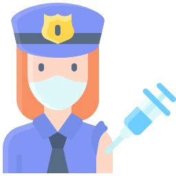 женщина-полицейский иконка