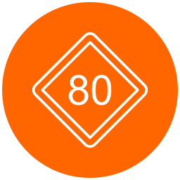 Speed limit icon