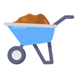 Wheel barrow icon