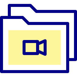 cartella video icona