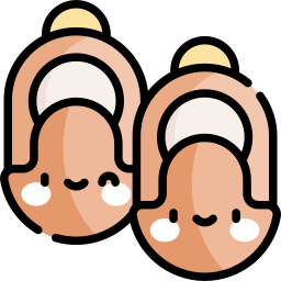 Baby shoes icon