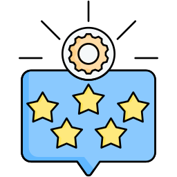 Rating stars icon