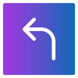 Turn left icon