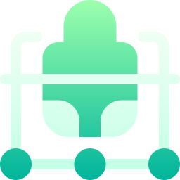 Baby walker icon