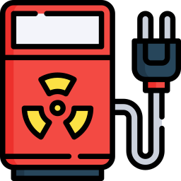 la energía nuclear icono