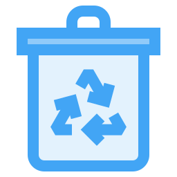 papelera de reciclaje icono