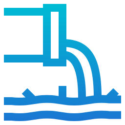 Water pollution icon