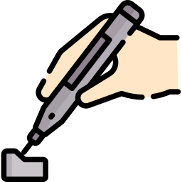pluma de impresión 3d icono