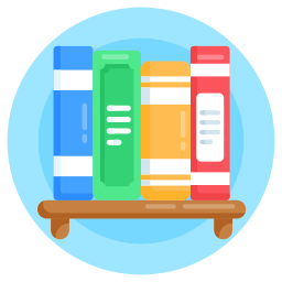 Book shelves icon