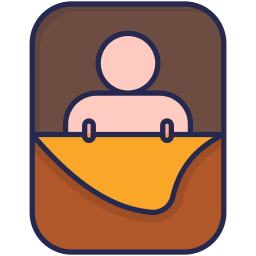 Sleeping baby icon