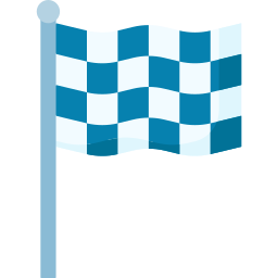 bandera de carrera icono