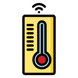 slimme temperatuur icoon