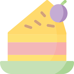 tranche de gâteau Icône