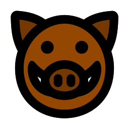 Wild boar icon