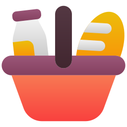 Food basket icon