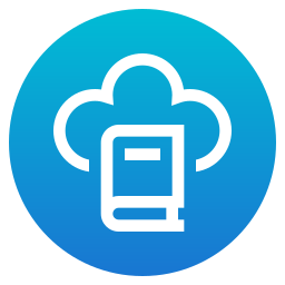 Cloud library icon