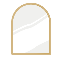 specchio da parete icona
