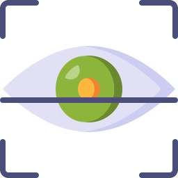 scansione dell'occhio icona