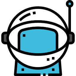 Astronaut helmet icon