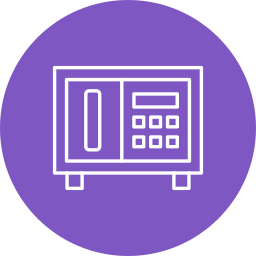 cassetta di sicurezza icona