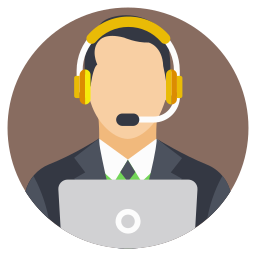 Call center agent icon