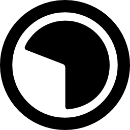 gráfico circular circular icono