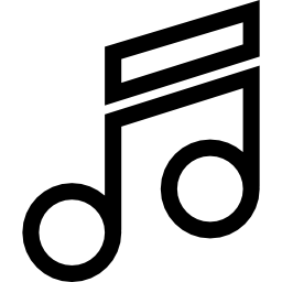nota musical temblor icono