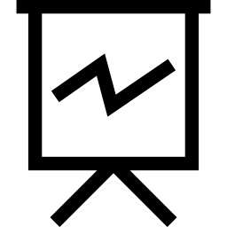 panel mit einer liniendiagramm icon